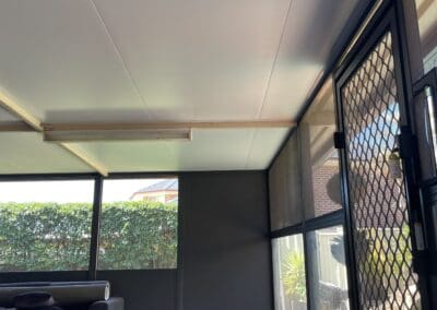 Insulated Existing Enclosed Pergola Roof with Insulated Panel